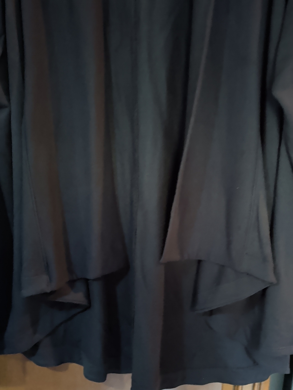 Athleta Black Draped Open-Front Cardigan - Picture 3 of 6